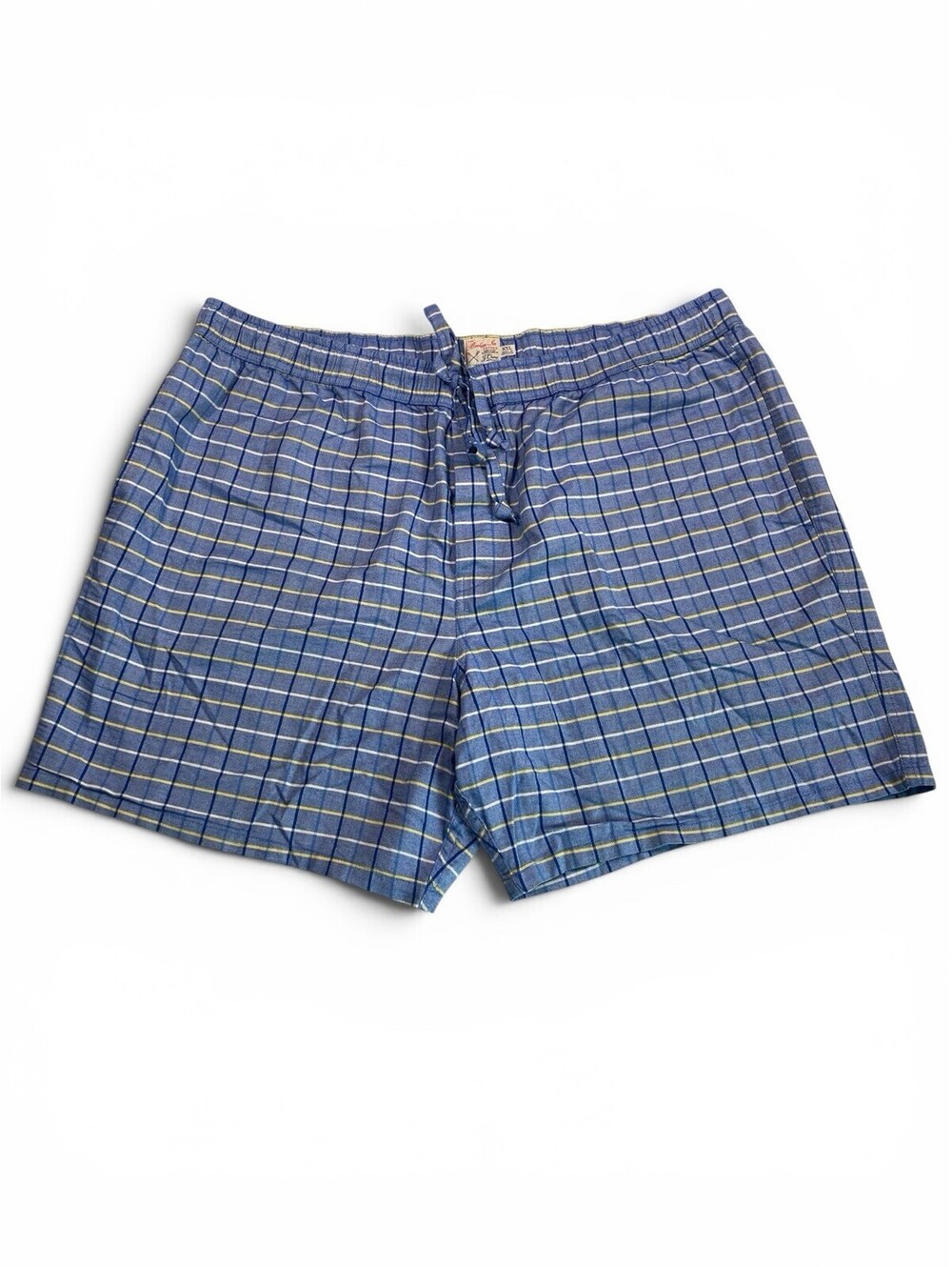 J. Crew Broken In Oxford Men’s Blue Plaid Shorts Size XXL 100 Cotton Casual
